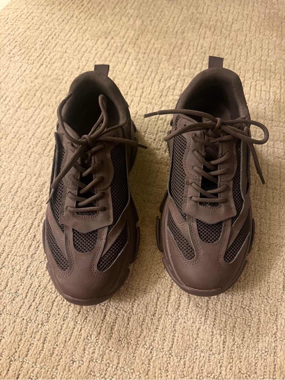 Steve Madden Possession Brown Chunky Sneakers Size 10 - Picture 2 of 8